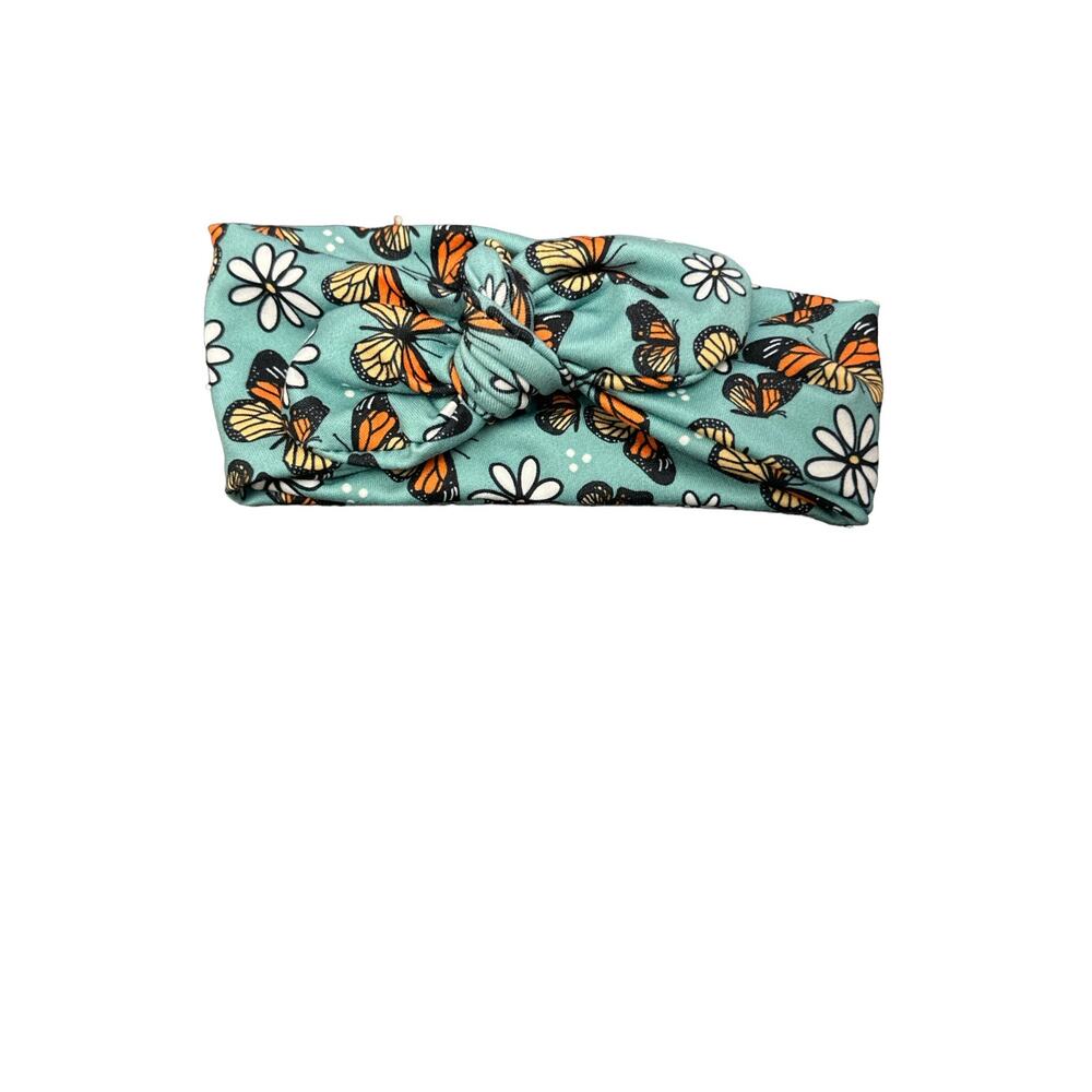 Knot Bow Headband - Butterfly Garden